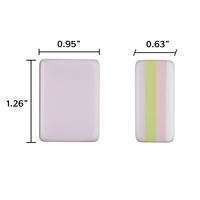 4-laags opvouwbare luxe Amerikaanse Mahjong set met acryl rekken, lavendel paarse pastel tegels voor moderne poker en sociale spelletjesavonden