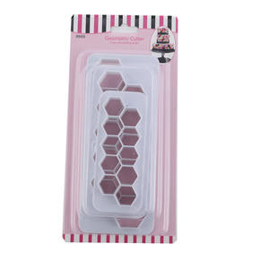 Moules à gâteaux 3D personnalisés, modèle nid d'<span class=keywords><strong>abeille</strong></span>, pour gaufrage de gâteaux, coupe-biscuits avec carte, de haute qualité, OEM, à faire soi-même - Product Image 1