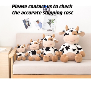 Peluche de <span class=keywords><strong>Vaca</strong></span> Kawaii en Oferta, Almohada de <span class=keywords><strong>Vaca</strong></span> Suave de Algodón Rellena, Compañero de Peluche para Niños, Relleno de Algodón PP, Regalo Perfecto para Novia - Product Image 2