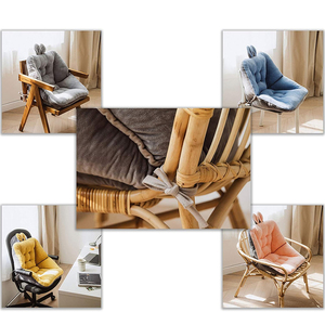 A287 Asiento de Escritorio de <span class=keywords><strong>Relleno</strong></span> Firme Gris, Cojín de Silla de Oficina, Cojín de Asiento Comodidad Premium con Costuras Bonitas - Product Image 4