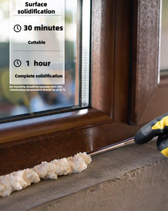 Miễn phí Mẫu 750ml mở rộng PU bọt thành phần phun Polyurethane bọt cách nhiệt chống cháy mở rộng mạnh mẽ PU bọt - Product Image 3