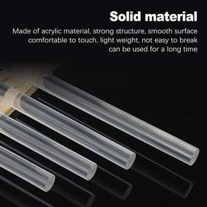 8 Varillas de Acrílico Transparente de 12 Pulgadas para Manualidades, Varillas Redondas de Acrílico, Palitos para Decoración de Pasteles - Product Image 5