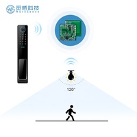 Alarme de sécurité Capteur de mouvement Capteur PIR Choix alternatif Trous dentelés Module radar à micro-ondes 5.8GHZ Capteur à micro-ondes