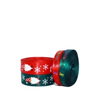 Ruban de Noël personnalisé double face de haute qualité, ruban imprimé en polyester pour gâteaux, Joyeux Noël