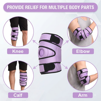 Bingyuan – Lot de 2 compresses chaudes/froides réutilisables avec logo personnalisé pour les blessures au genou et aux jambes, soulagement de l'arthrite, 24,6x20,5 cm