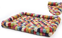Lit pour chat et chien en laine, nouveau design 2025, forme de grotte, carré, amovible, lavable, mignon, pour animaux de compagnie d'intérieur