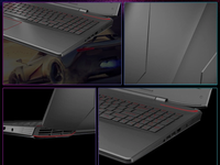 Pc portable de gamer avec écran de 15.6 pouces, ordinateur pour jeux vidéo, processeur i7 7700HQ, 32 go de RAM, SSD de 1 to, carte graphique silencieuse de 6 go, nouveau modèle d'usine