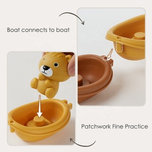 Jouets de bain pour bébé Konig Kids, 11 pièces, animaux, jouets pour tout-petits, toboggan, jeu amusant dans la salle de bain, jouets de bain pour bébé - Product Image 2