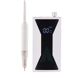 Motor <span class=keywords><strong>sin</strong></span> escobillas Original de fábrica, taladro de uñas de 45000RPM, potente rectificadora de Gel de 85W con reloj, lima de uñas recargable - Product Image 3