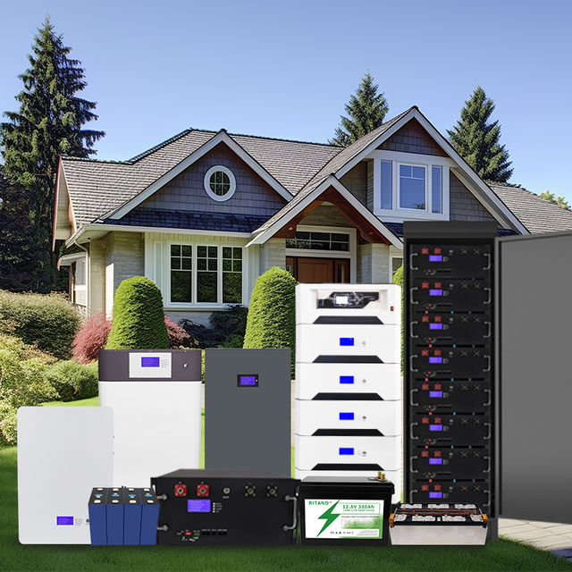 Split IP65 Stackable High Pressure 5kw Off-grid Solar LiFePO4 Energy Storage Battery System Built-in Inverter CAN Communication
