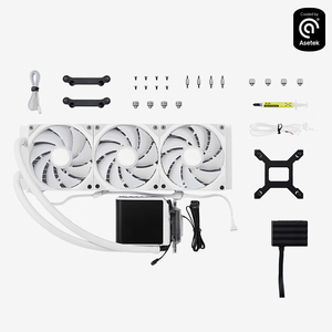 ARGB White/black 6.5-inch Curved Screen Computer CPU Cooling Integrated Water-cooled Radiator Cooling Fan <b>Cpus</b> Fans Cooling Pc C - Product Image 4