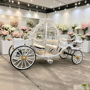 Carruaje Clásico Vintage con Forma de Calabaza, Decoración para Eventos Comerciales al Aire Libre, Adorno para Parques de Atracciones, Exhibición para Desfiles - Product Image 1