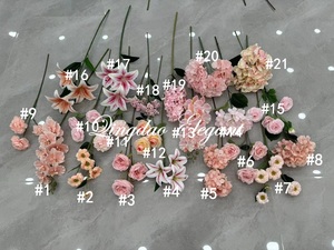 Flor mixta <span class=keywords><strong>de</strong></span> tacto Real Artificial <span class=keywords><strong>de</strong></span> alta calidad para mesa <span class=keywords><strong>de</strong></span> fiesta, pieza central, decoración <span class=keywords><strong>de</strong></span> boda para el hogar, naranja, superventas <span class=keywords><strong>de</strong></span> - Product Image 2