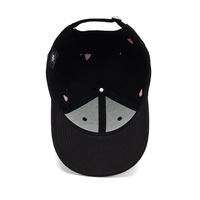 Gorra de Béisbol Minimalista con Bordado de Flor de Durazno, Visera de Gamuza, 6 Paneles de Algodón y Hebilla Metálica, Venta al Por Mayor