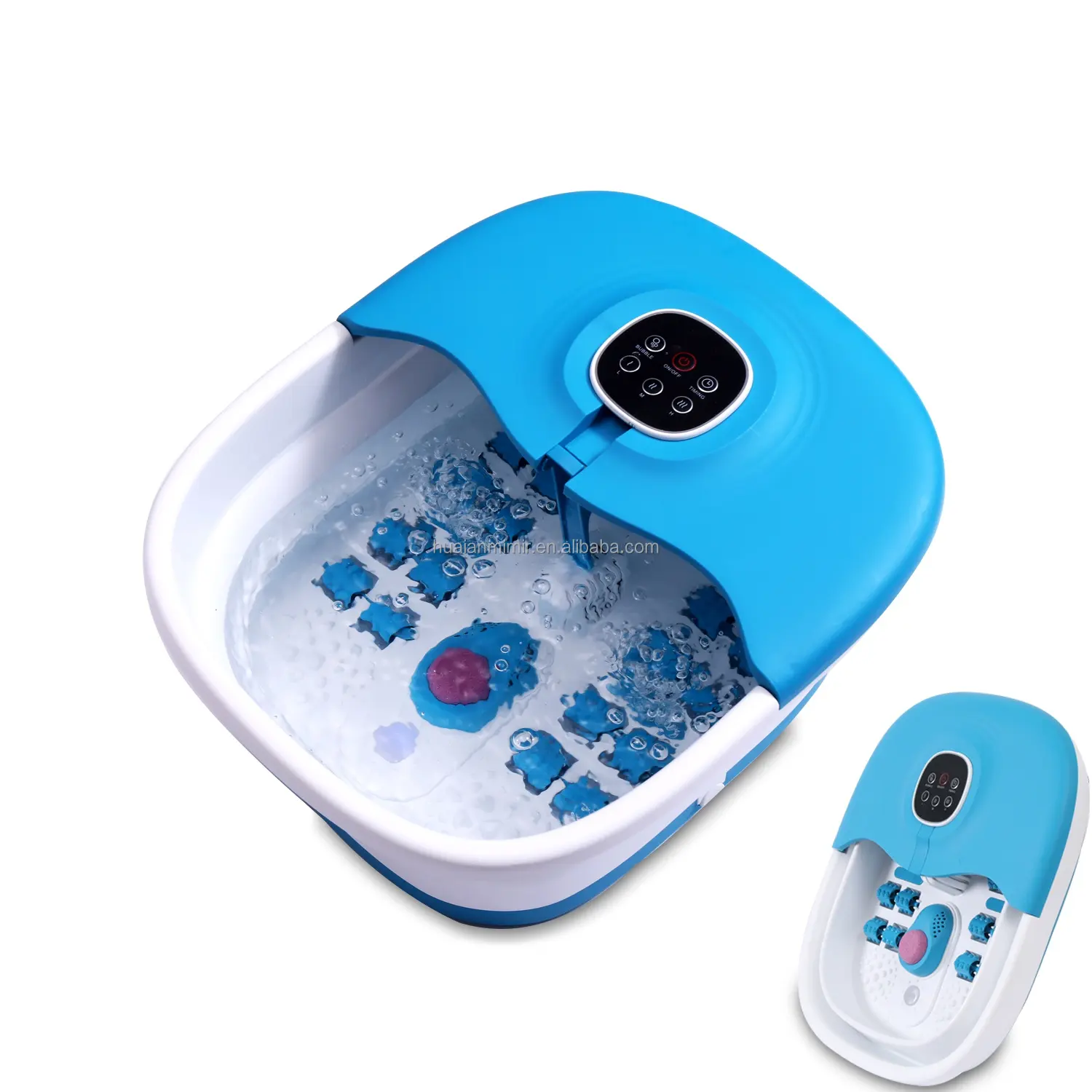 Low Price Home Foot Relaxing Foot Spa Massager For Foot Bath With Large Bubble Massage And Shiatsu Massage Rollers