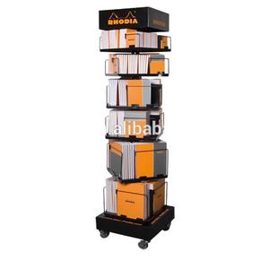 Expositor de libros de madera MDF de pie de suelo personalizado, muebles de tienda de libros, estante de exhibición de cómics - Product Image 5