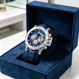 Reloj de Cuarzo con Movimiento Japonés para Hombre, Resistente al Agua 10 ATM, Caja de Acero Inoxidable, Visualización de Fecha Luminosa, Reloj de Lujo para Negocios - Product Image 1