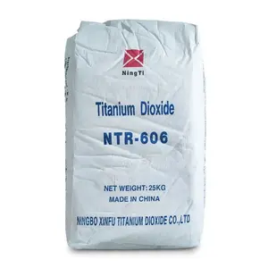 Venta caliente mejor dióxido de titanio rutilo Ntr 606 Tio2 para productos químicos plásticos de pintura caliente