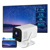 Proyector de Video Hotack X1AR HD para Cine en Casa, Proyector LCD LED Portátil Mini, Proyector Inteligente con Android TV
