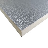 Panneau de conduit en aluminium isolé en mousse rigide PIR ignifuge de 20 mm, système de conduits d'air conditionné rectangulaires ignifuges pour CVC