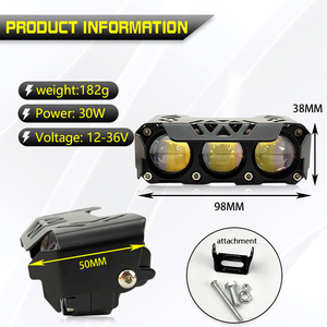 Vendita calda 30w luci di lavoro a <span class=keywords><strong>Led</strong></span> 12V ~ 24V IP67 impermeabile luce da lavoro 6000 6500K doppio colore sistemi di illuminazione Auto - Product Image 2