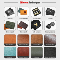 Écussons en similicuir PU avec logo personnalisé en TPU pour réparation de vêtements, étiquettes pour chapeaux, jeans, vêtements, logo de marque en relief, étiquette en cuir