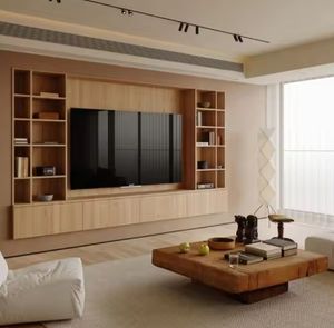 Modern Luxury TV Stands Wood Furniture Living Room Tv Cabinet and Coffee <b>Table</b> Set Meuble Tv <b>Wall</b> Unit - Product Image 6