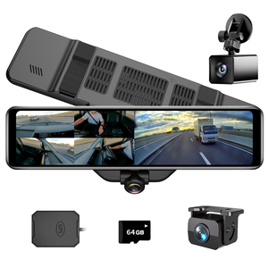 Cámara de salpicadero de coche Cámara Dvr Ips Espejo Vista de 360 grados con 4 cámaras Grabación Dvr Video <span class=keywords><strong>Recorder</strong></span> Dashcam - Product Image 2