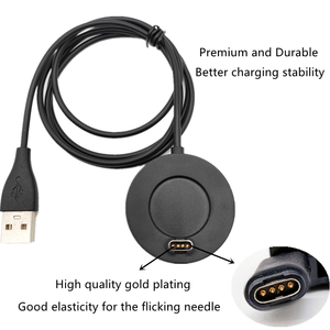 Vente en gros USB2.0 Gaine en PVC Câble de charge rapide Cuivre pur Chargeur de montre intelligente pour <span class=keywords><strong>Garmin</strong></span> <span class=keywords><strong>Fenix</strong></span> 5 <span class=keywords><strong>5S</strong></span> 5X Tresse Câbles de données - Product Image 3