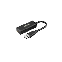 Adaptador USB 2.0 a RJ45 Ethernet, Tarjeta de Red LAN de 10/100 Mbps, Convertidor para Computadora Portátil y de Escritorio