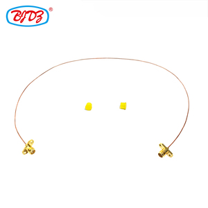 0.8超微細半剛性同軸ケーブルアセンブリ用SMAメス2穴フランジマウントパネル - Product Image 1