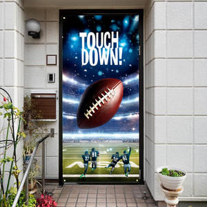 NFL Game Couverture de porte décorative Football américain Football Toile de fond suspendue Bannière - Product Image 6