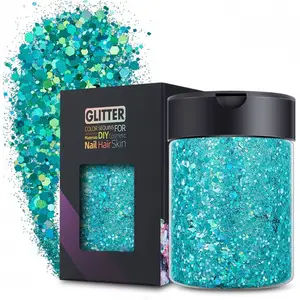 Groothandel 50G 100G 150G Fles Verpakt Glitter Poeder Voor Nail Arts En Ambachten