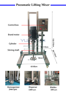 Ce Gecertificeerde <span class=keywords><strong>Silverson</strong></span> High Shear <span class=keywords><strong>Mixer</strong></span> Cosmetica Shampoo En Cream Lift Emulgator Batch Homogenisator Met Pomp Core Component - Product Image 2