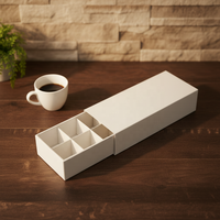 Boîtes à chocolat pour enfants sans marque, en carton rigide, avec séparateurs, emballage personnalisé avec logo, cadeau, recyclé