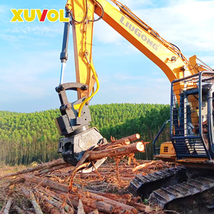 Machine forestière XUVOL WYJ-90W, grappins coupe-arbre avec cylindre de serrage, accessoire d'excavatrice, scie à grappin - Product Image 5
