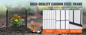 Fournitures de jardin carrées en métal Installation facile Protecteur de plantes Sauvegarde des plantes Animaux Protecteur de jardin en acier - Product Image 6
