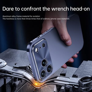 Nueva funda metálica anticaídas todo incluido, compatible con la funda del teléfono 17Promax y la funda magnética todo incluido para iPhone 16 17Pro. - Product Image 6