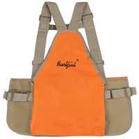 Gilet de chasse multi-poches durable pour l'aventure en pleine nature, gilet orange portable léger pour la chasse et la chasse au canard