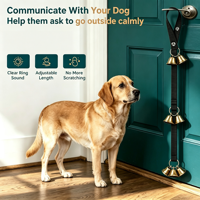 Clochettes d'apprentissage de la propreté pour chiens, clochettes réglables à suspendre pour l'éducation des chiots, 6/7 clochettes métalliques pour la propreté des animaux de compagnie