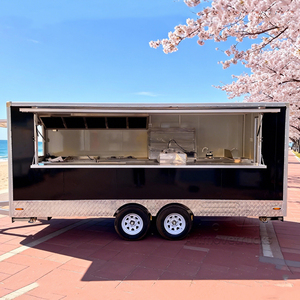 Food Truck Mobile Personnalisé pour Doner Kebab, Burger, Tacos, Poulet Frit, Pommes de Terre Cuites au <span class=keywords><strong>Four</strong></span>, avec <span class=keywords><strong>Four</strong></span> à Pizza - Product Image 3