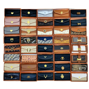 Portefeuille long pour <span class=keywords><strong>femme</strong></span>, design vintage antivol, lot mixte, boîte cadeau, nouvelle collection, portefeuilles de <span class=keywords><strong>marque</strong></span> de luxe - Product Image 1
