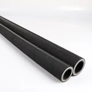 Wire Braid Hydraulic Hose Meets DIN EN 853 2 SN SAE 100R2 And ISO 1436 2SNR2 For Hydraulic Oil