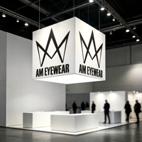 Bannière d'affichage portable pliable pour salon professionnel avec cadre en aluminium pour la publicité