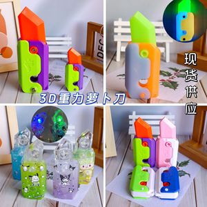 Autonomie 3D Lumineux Radis Couteau En Plastique Soulagement Du Stress Jouet Pour Enfants Âges 3 6 Ans Portable Fidget Spinner - Product Image 4