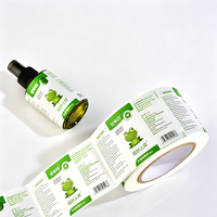 Etiquetas Adhesivas Personalizadas, Impresas, Resistentes al Agua, Ecológicas, con Adhesivo Fuerte, MOQ Bajo, Aplicables a Alimentos, Bebidas, Cosméticos, etc.