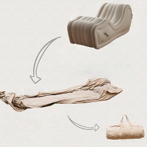 Canapé gonflable ergonomique avec pompe intégrée, canapé gonflable d'extérieur, chaise longue gonflable, chaise sexuelle - Product Image 4