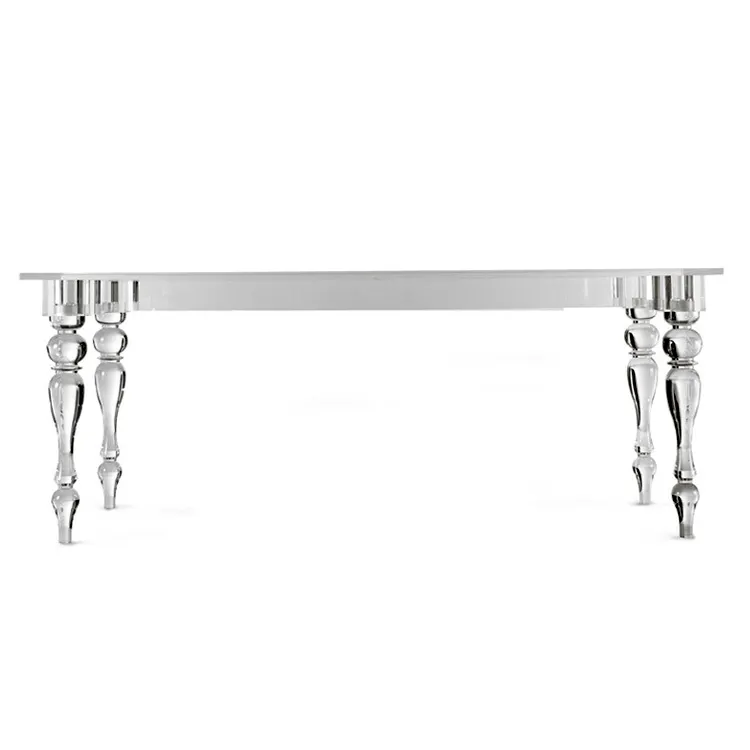 Moderne Bureau Eettafel Acryl Bruiloft Tafel Transparante Luxe Glazen Console Acryl Centrale Tafels