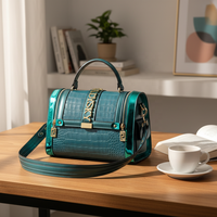 Nouveauté Ladysky : Sac à main de luxe pour femme en cuir crocodile, sac à bandoulière et sac à main coussin, 28 cm, produit phare, fournisseur d'usine