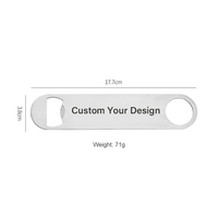 Promotion Stock personnalisé en acier inoxydable plat décapsuleur lame de sublimation ébauches pour diverses applications de barre ouvreurs